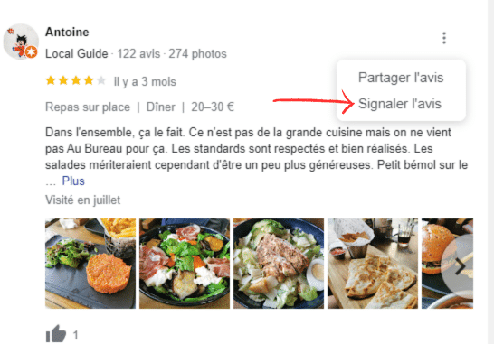 signaler avis google