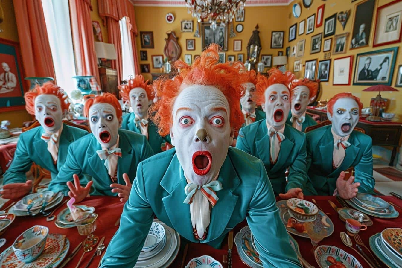 Les réactions des autres sosies face à Jean Pascal dans "Un dîner presque parfait"